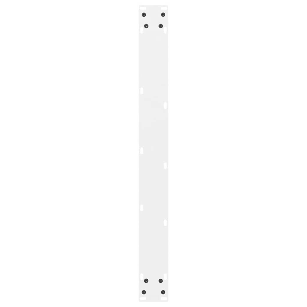 Dining Table Legs White 2 pcs 70x(72-73) cm Steel