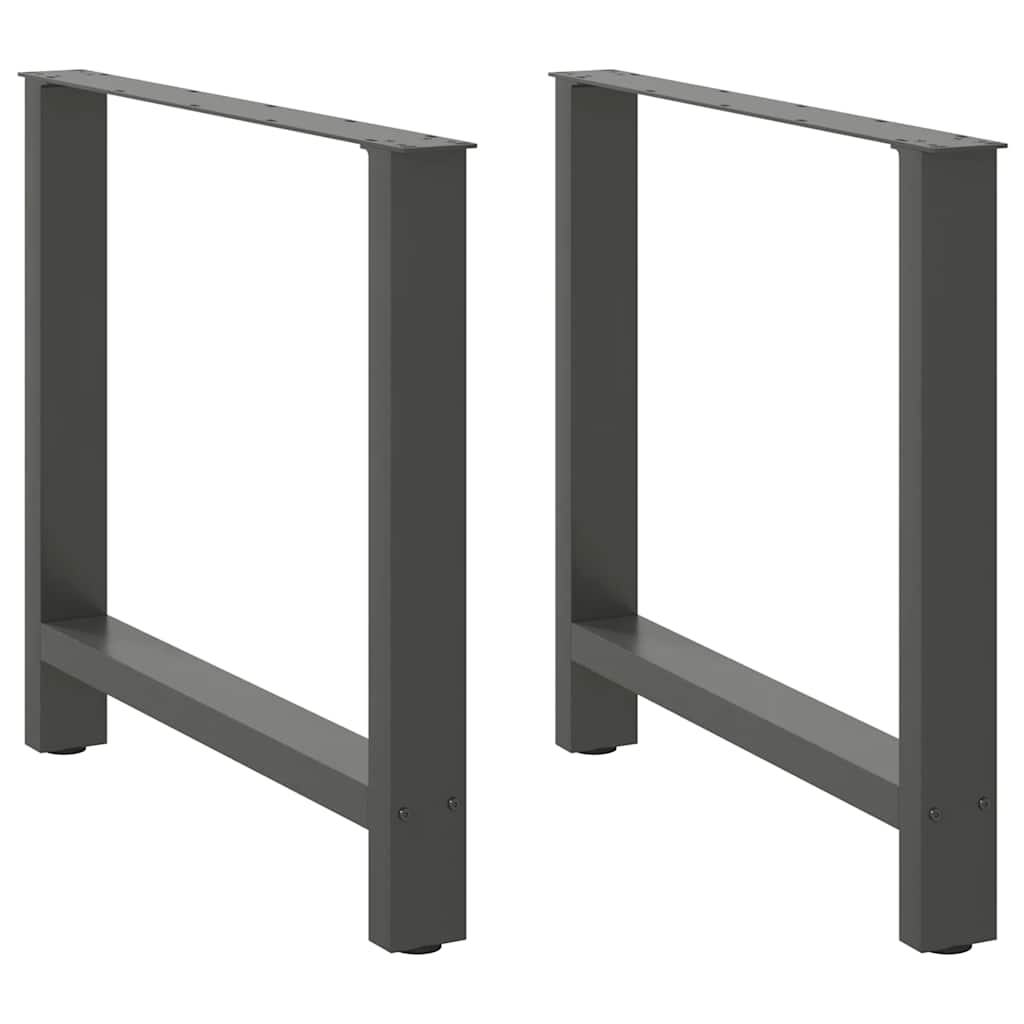 Dining Table Legs Anthracite 2 pcs 70x(72-73) cm Steel
