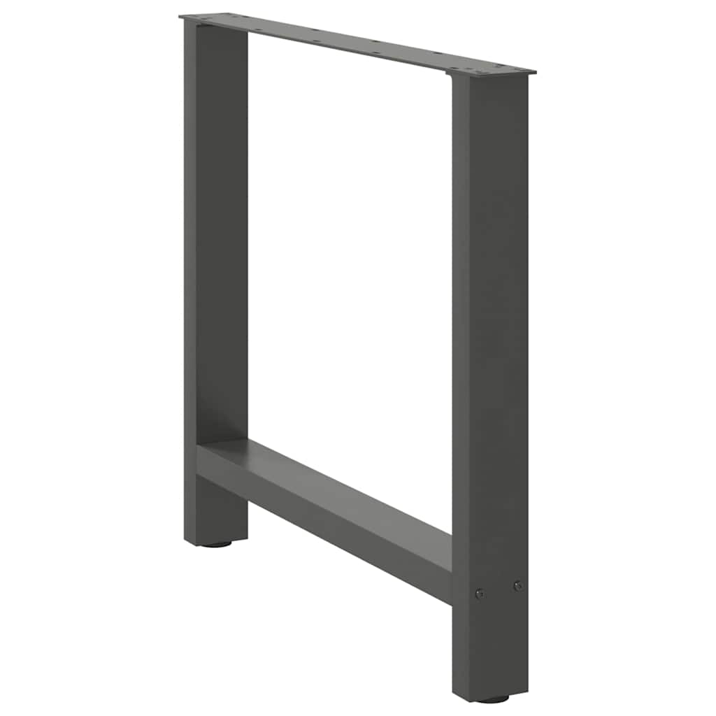 Dining Table Legs Anthracite 2 pcs 70x(72-73) cm Steel