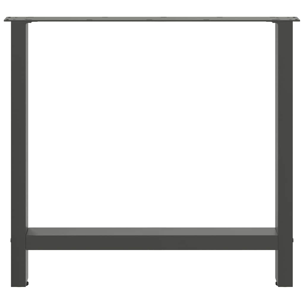 Dining Table Legs Anthracite 2 pcs 70x(72-73) cm Steel