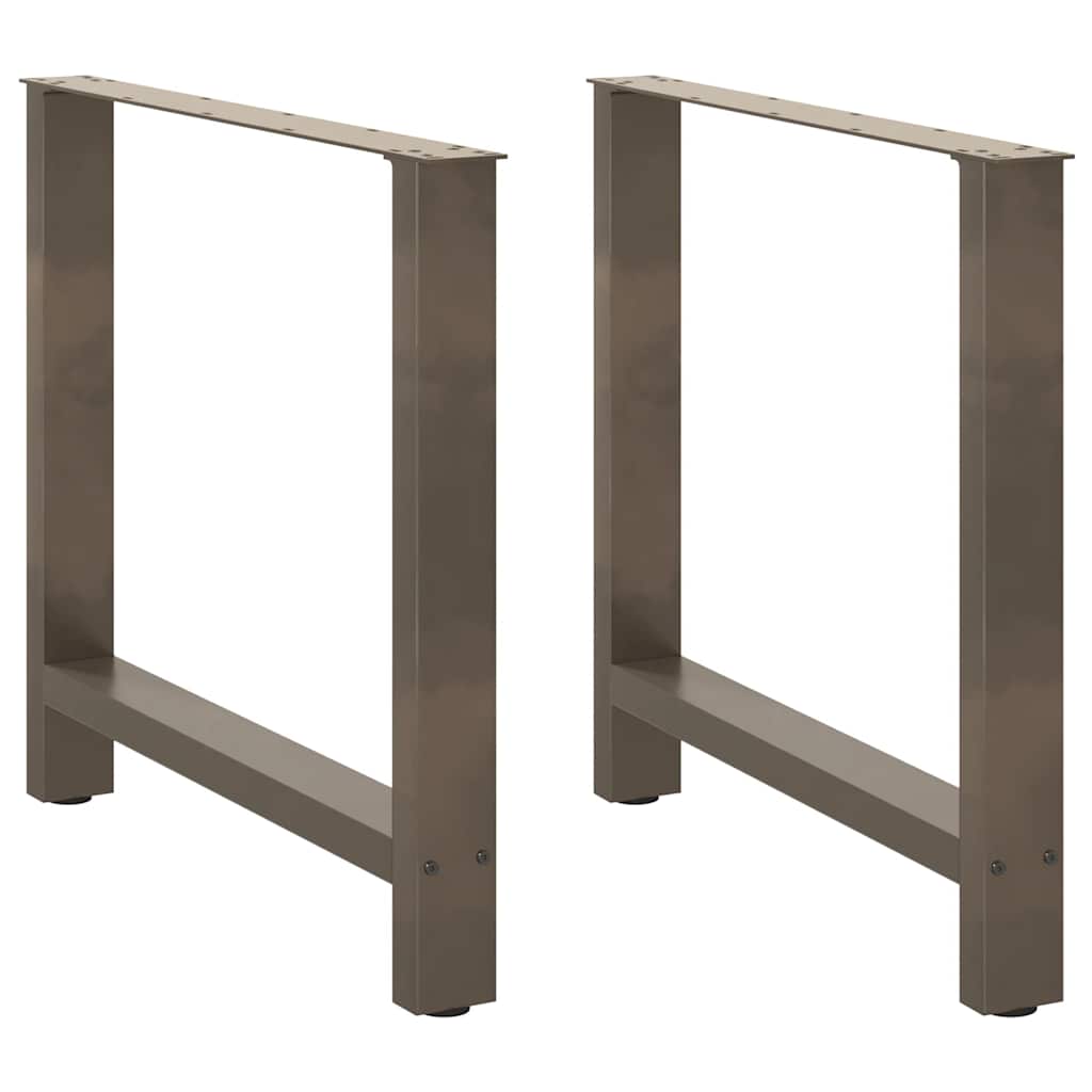 Dining Table Legs Natural Steel 2 pcs 70x(72-73) cm Steel