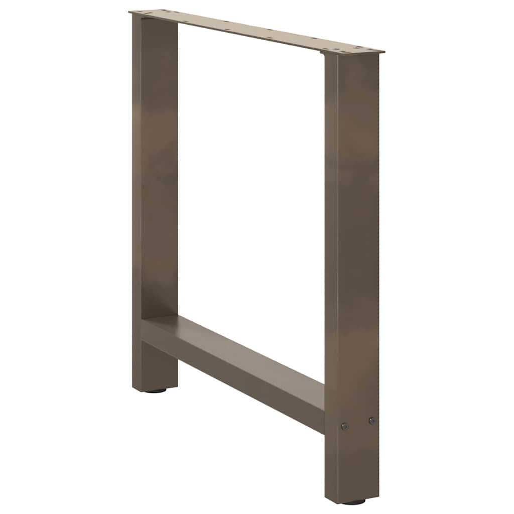 Dining Table Legs Natural Steel 2 pcs 70x(72-73) cm Steel