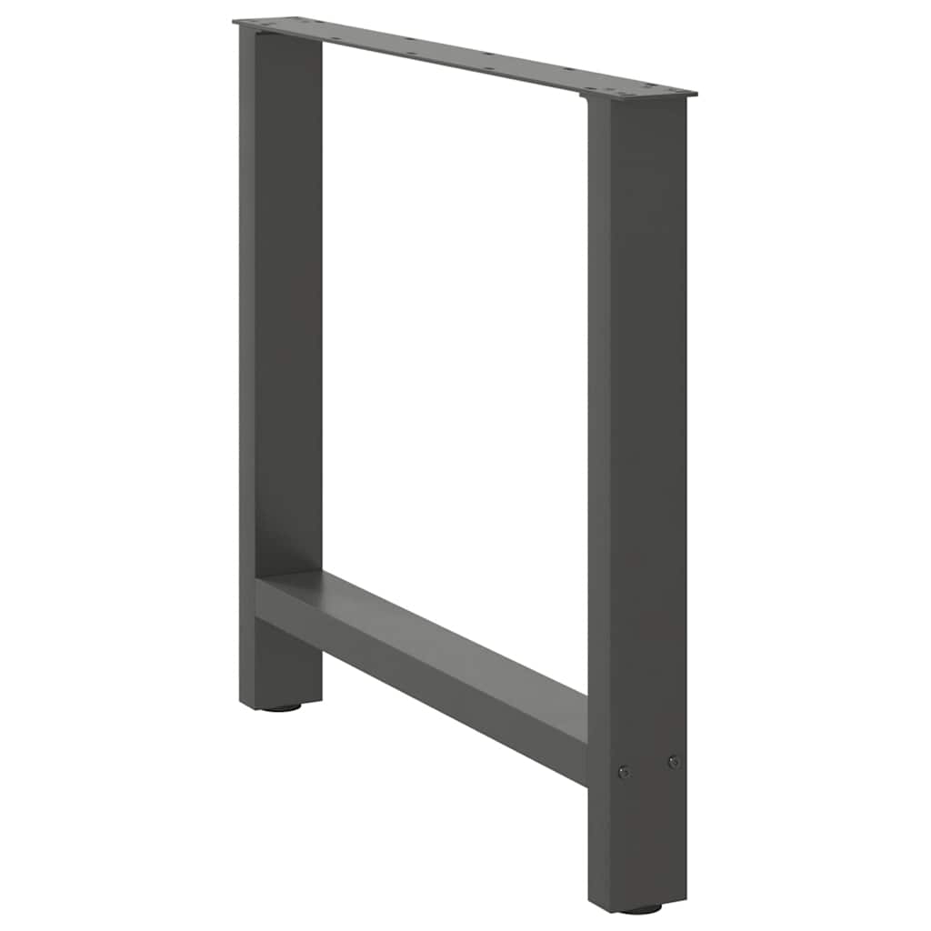 Dining Table Legs Anthracite 2 pcs 80x(72-73) cm Steel