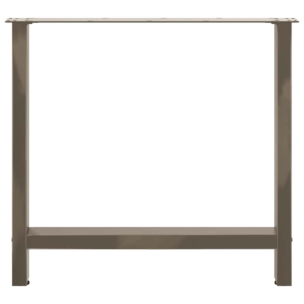 Dining Table Legs Natural Steel 2 pcs 80x(72-73) cm Steel