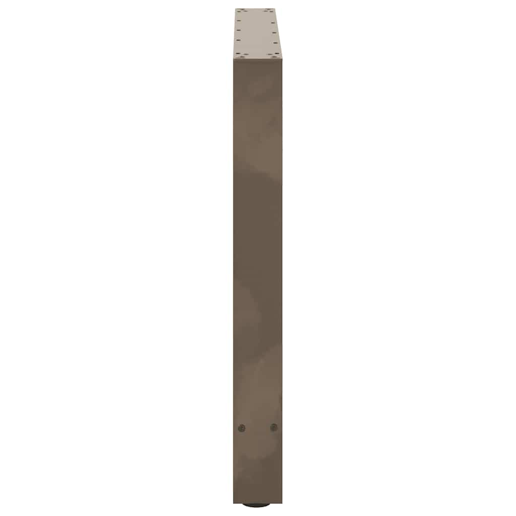 Dining Table Legs Natural Steel 2 pcs 80x(72-73) cm Steel