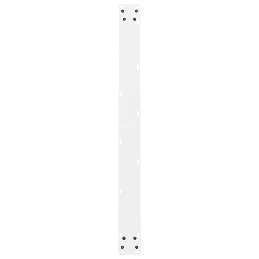 Dining Table Legs White 2 pcs 100x(72-73) cm Steel