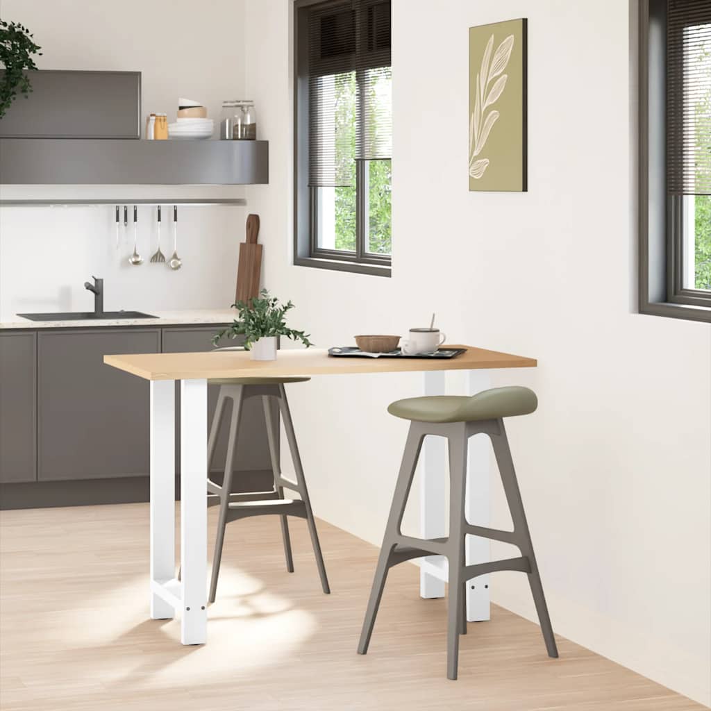 Bar Table Legs White 2 pcs 40x(90-91) cm Steel
