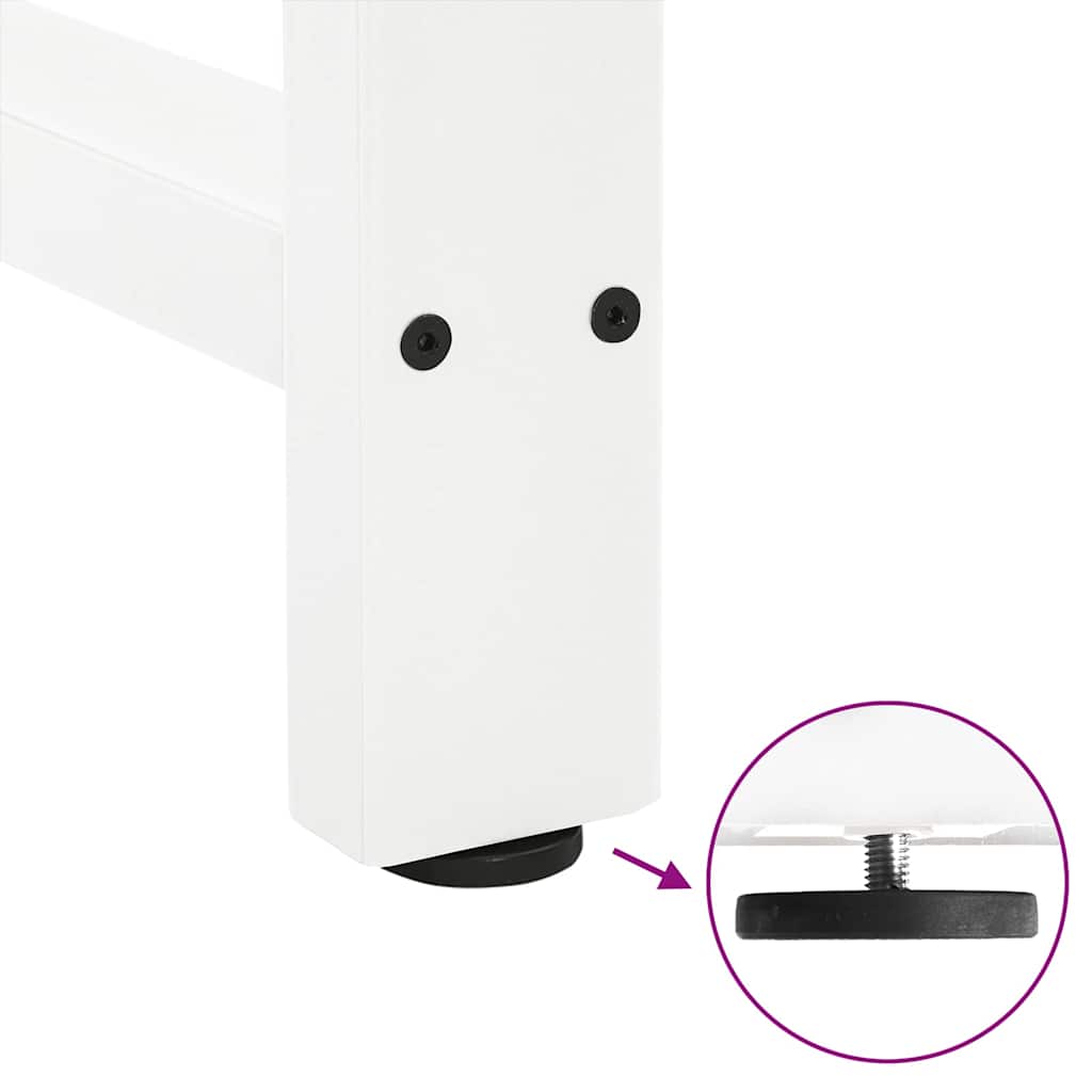Bar Table Legs White 2 pcs 40x(90-91) cm Steel