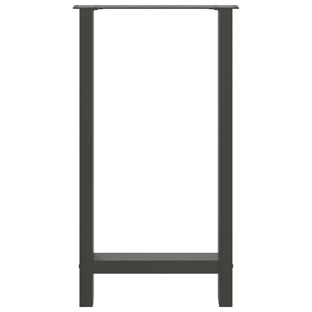 Bar Table Legs Anthracite 2 pcs 40x(90-91) cm Steel