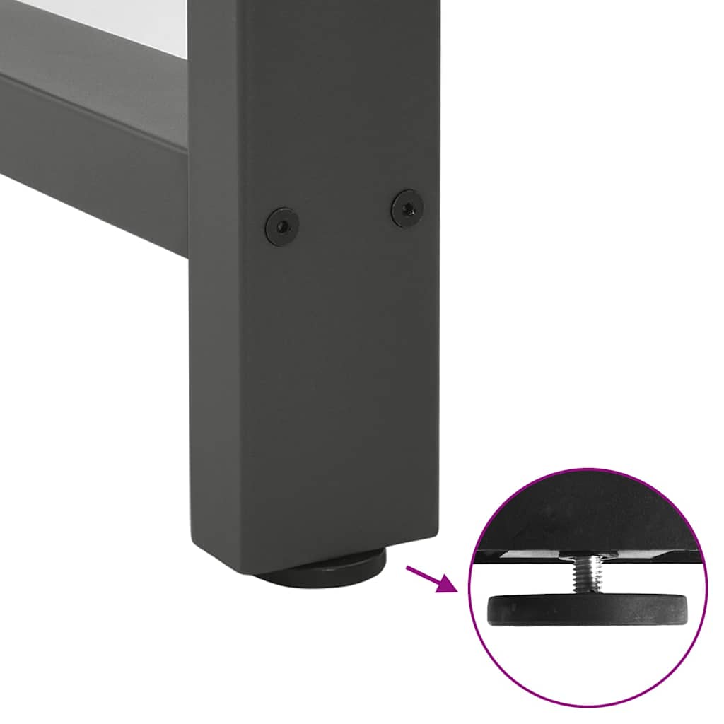 Bar Table Legs Anthracite 2 pcs 40x(90-91) cm Steel