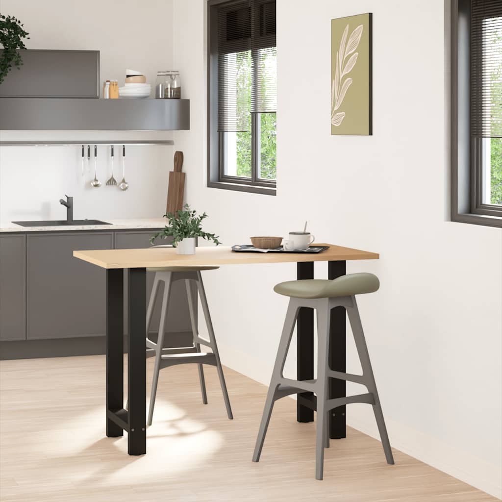 Bar Table Legs Black 2 pcs 50x(90-91) cm Steel