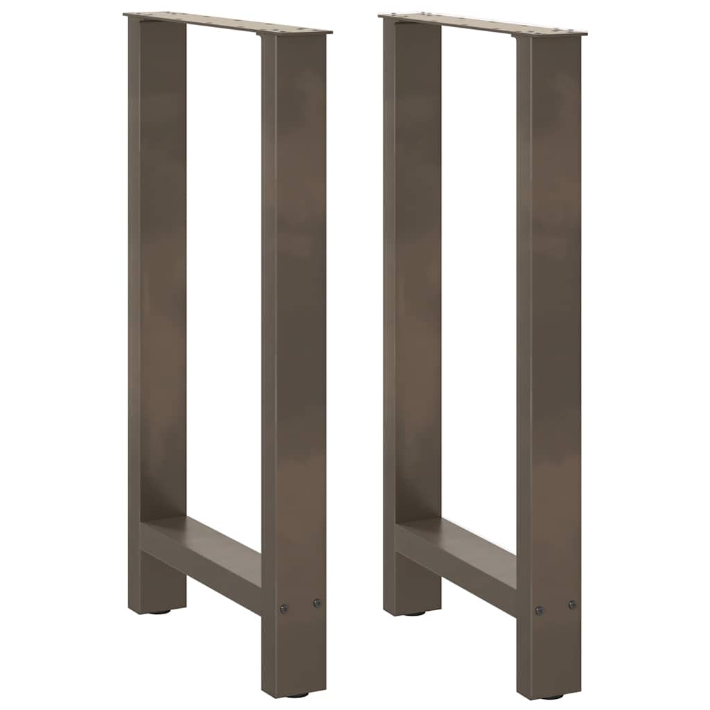 Bar Table Legs Natural Steel 2 pcs 50x(90-91) cm Steel