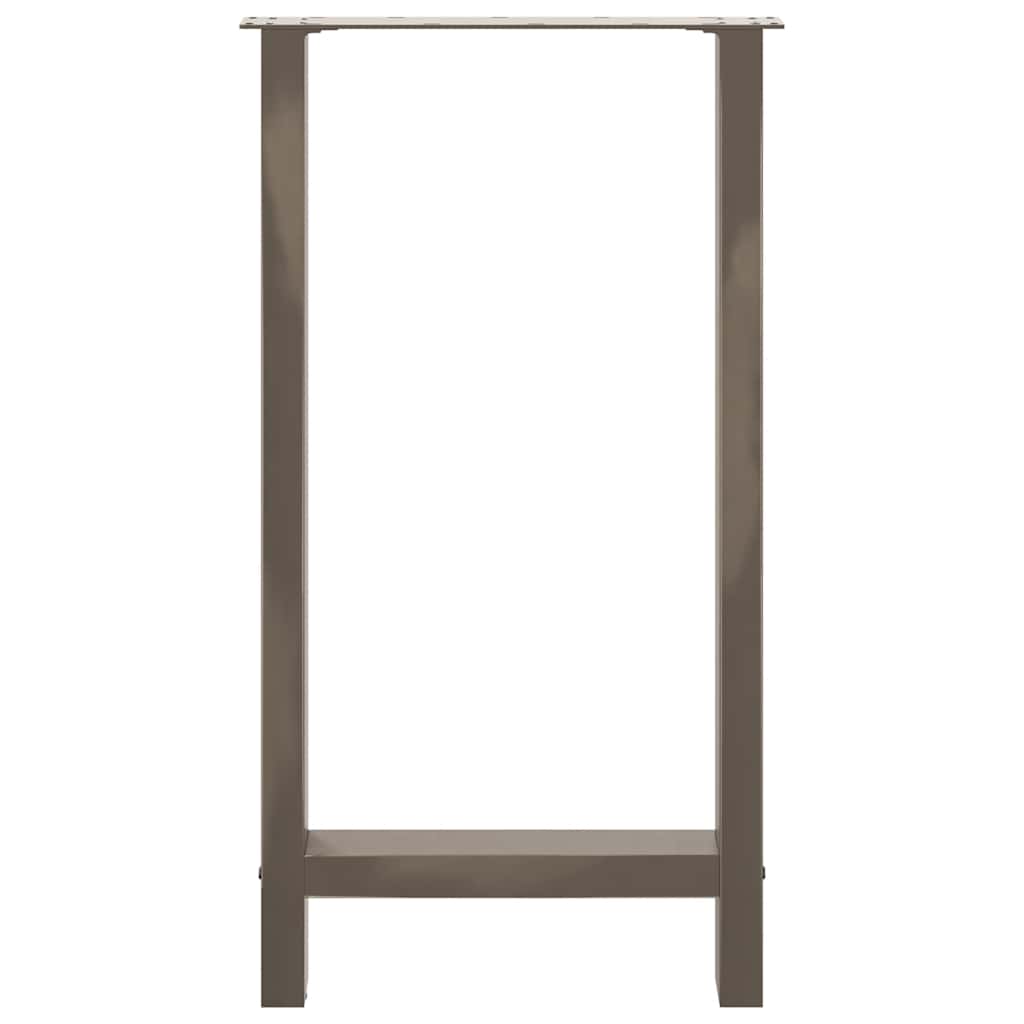 Bar Table Legs Natural Steel 2 pcs 50x(90-91) cm Steel
