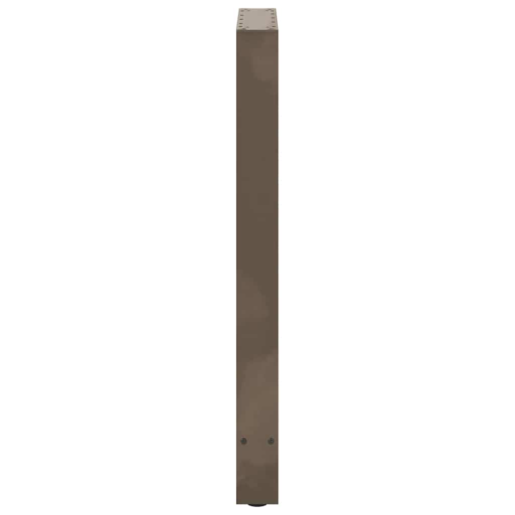 Bar Table Legs Natural Steel 2 pcs 50x(90-91) cm Steel