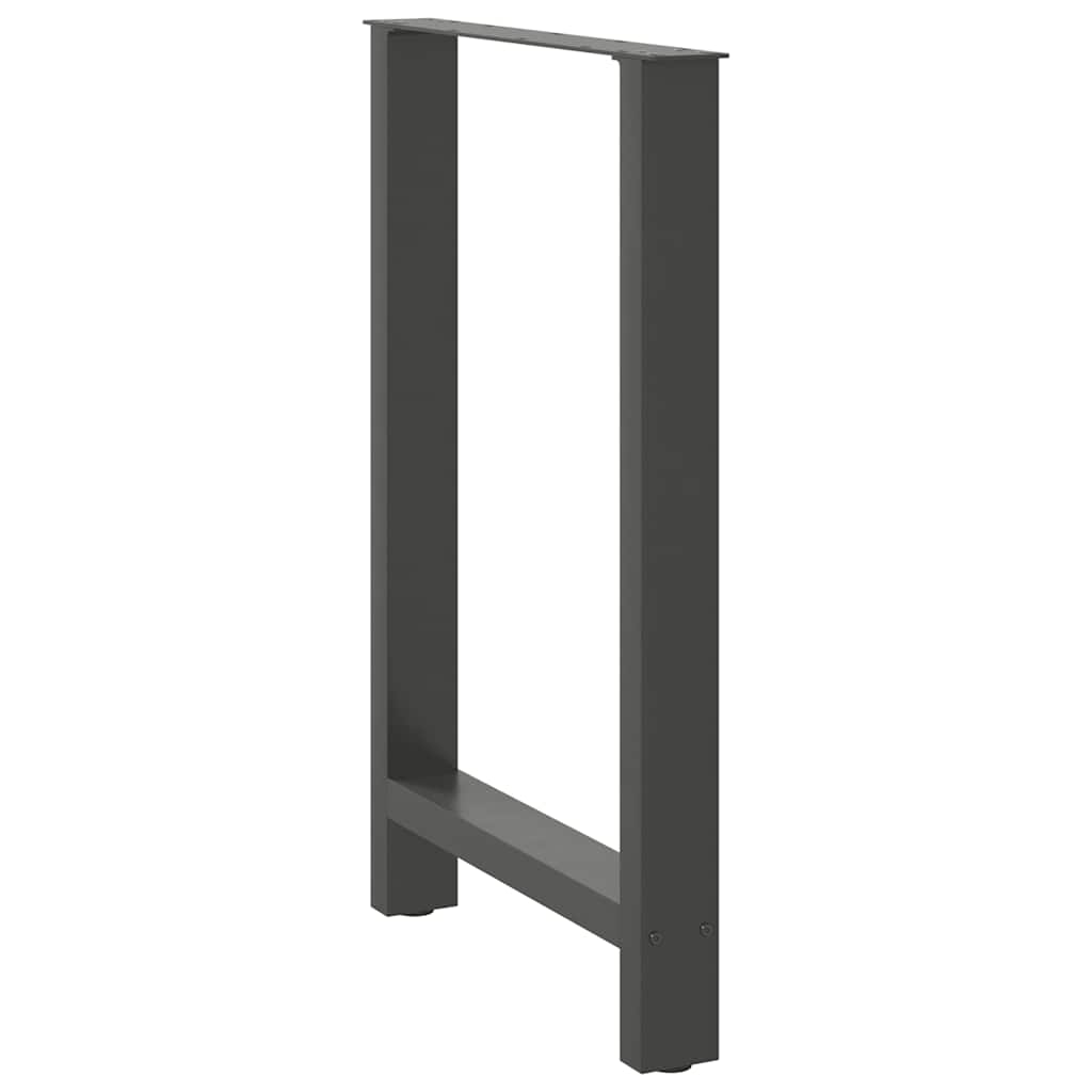 Bar Table Legs Anthracite 2 pcs 60x(90-91) cm Steel