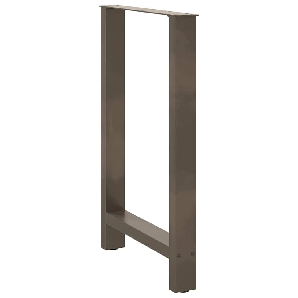 Bar Table Legs Natural Steel 2 pcs 60x(90-91) cm Steel