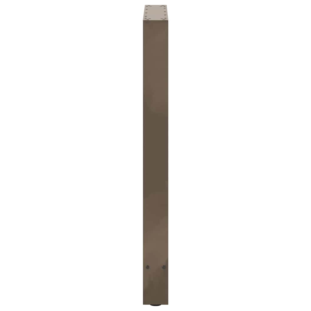 Bar Table Legs Natural Steel 2 pcs 60x(90-91) cm Steel