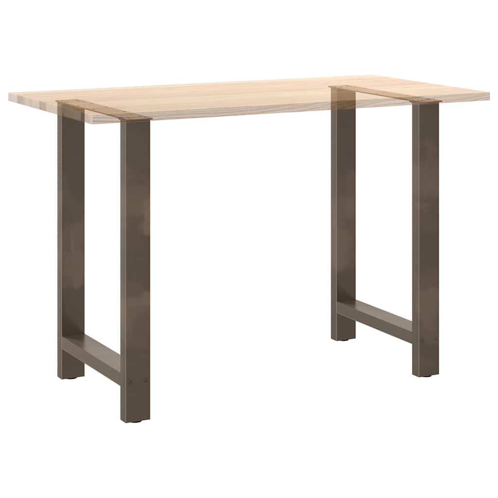 Bar Table Legs Natural Steel 2 pcs 60x(90-91) cm Steel