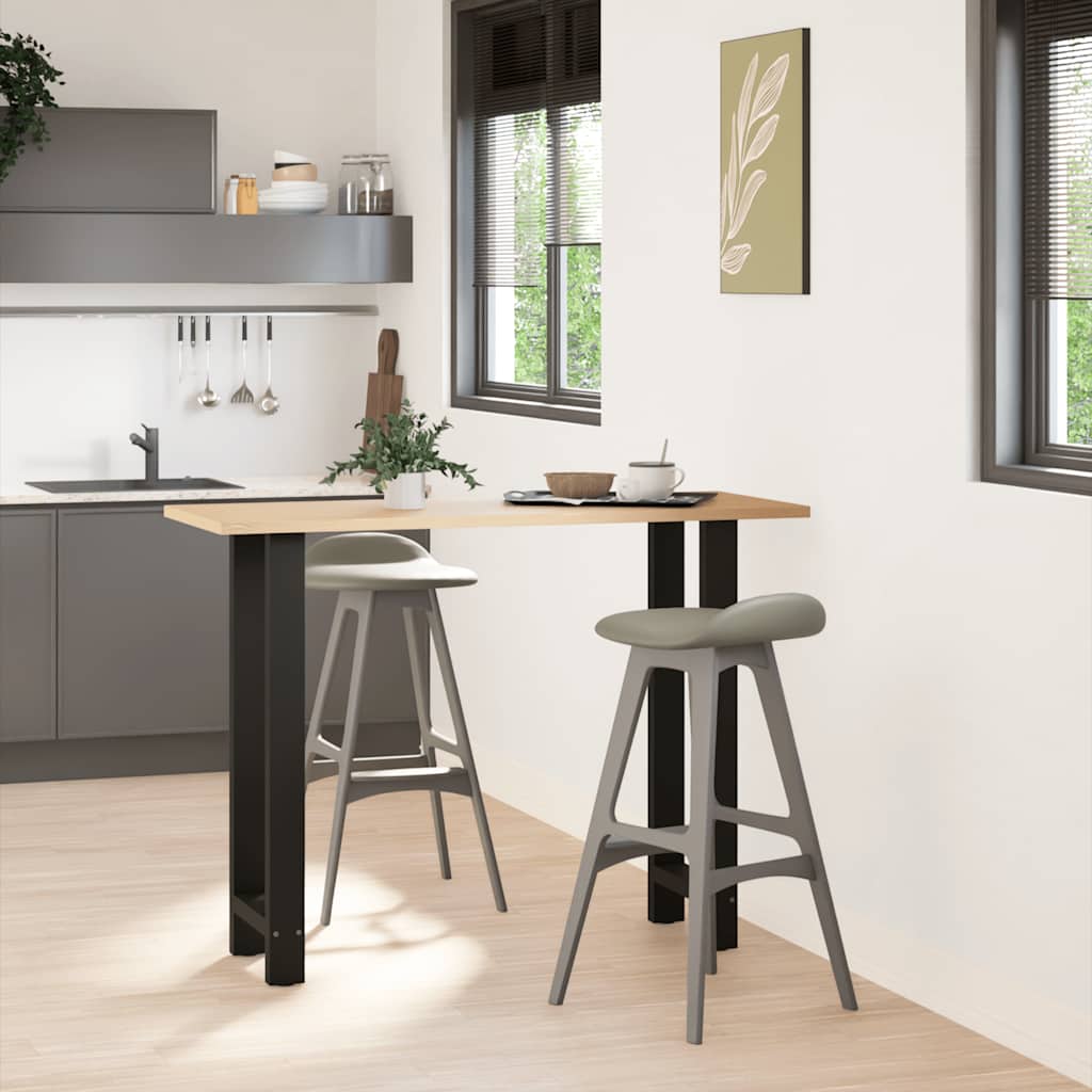 Bar Table Legs Black 2 pcs 40x(100-101) cm Steel