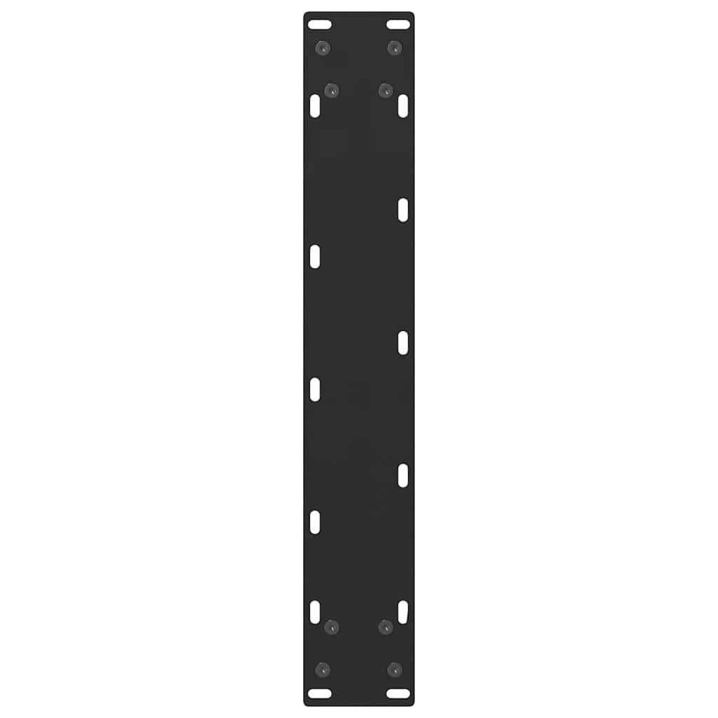 Bar Table Legs Black 2 pcs 40x(100-101) cm Steel