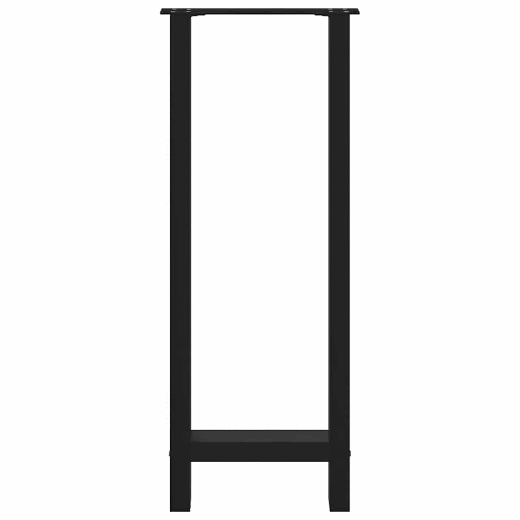 Bar Table Legs Black 2 pcs 50x(100-101) cm Steel