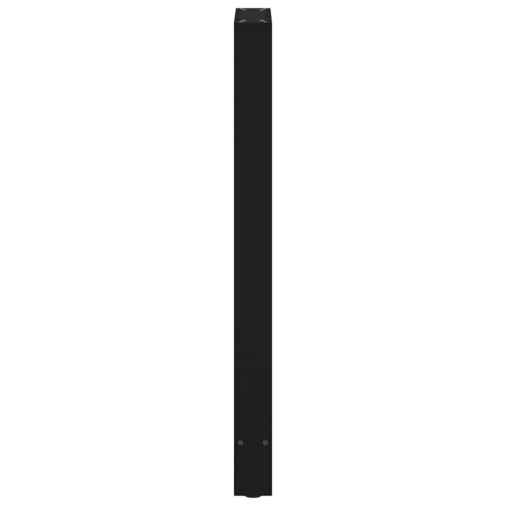 Bar Table Legs Black 2 pcs 50x(100-101) cm Steel