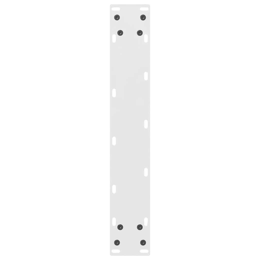 Bar Table Legs White 2 pcs 50x(100-101) cm Steel