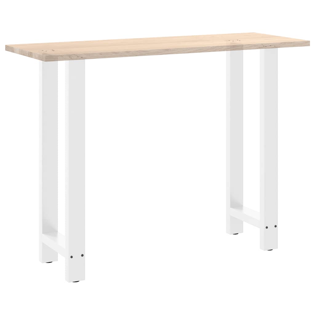Bar Table Legs White 2 pcs 50x(100-101) cm Steel