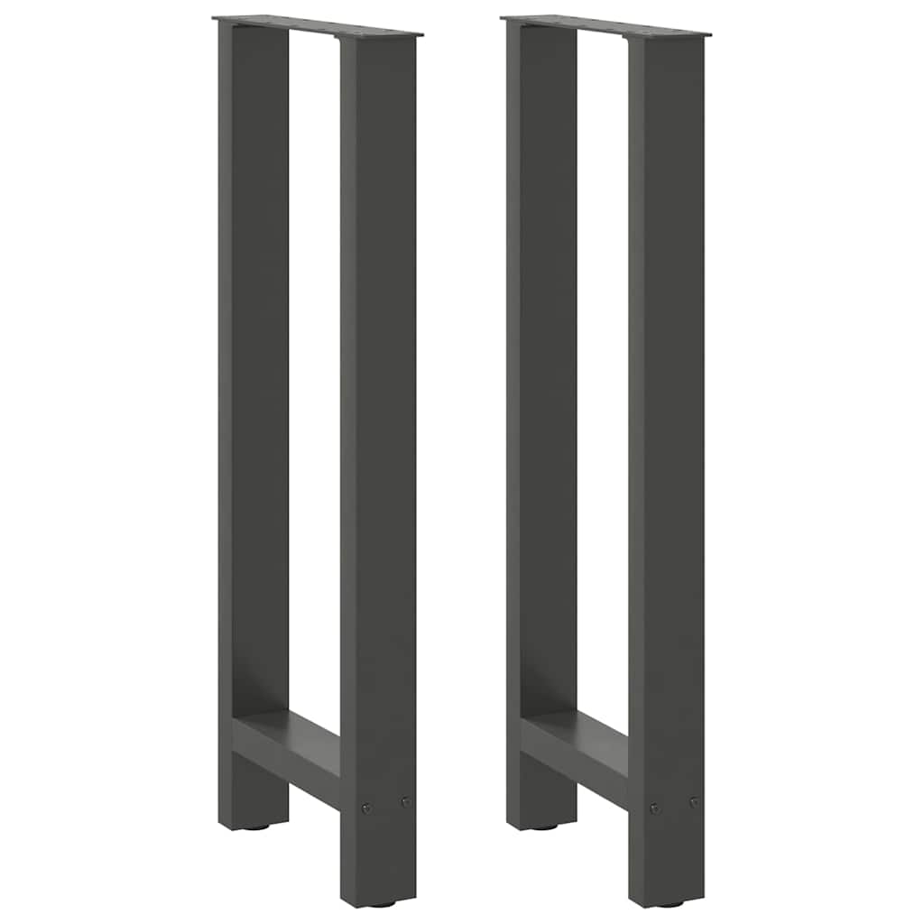 Bar Table Legs Anthracite 2 pcs 50x(100-101) cm Steel