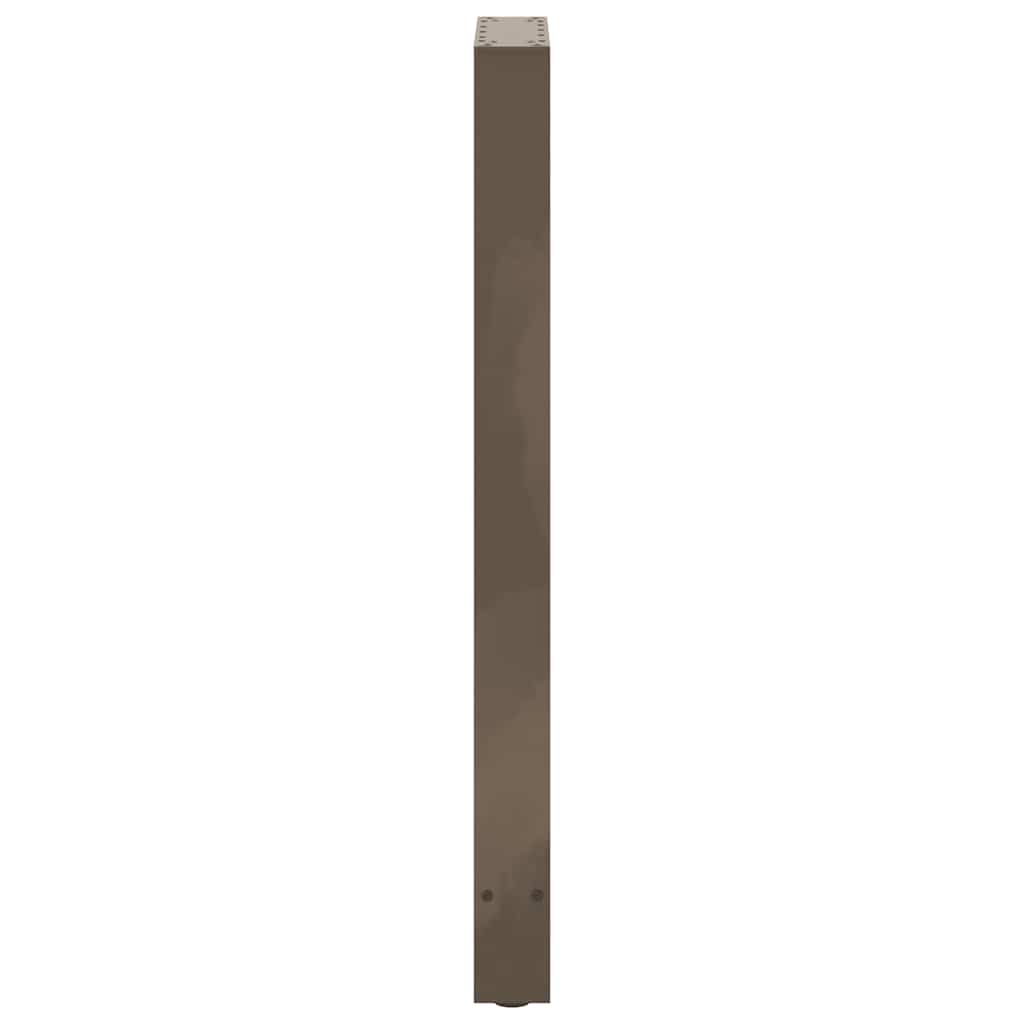 Bar Table Legs Natural Steel 2 pcs 50x(100-101) cm Steel