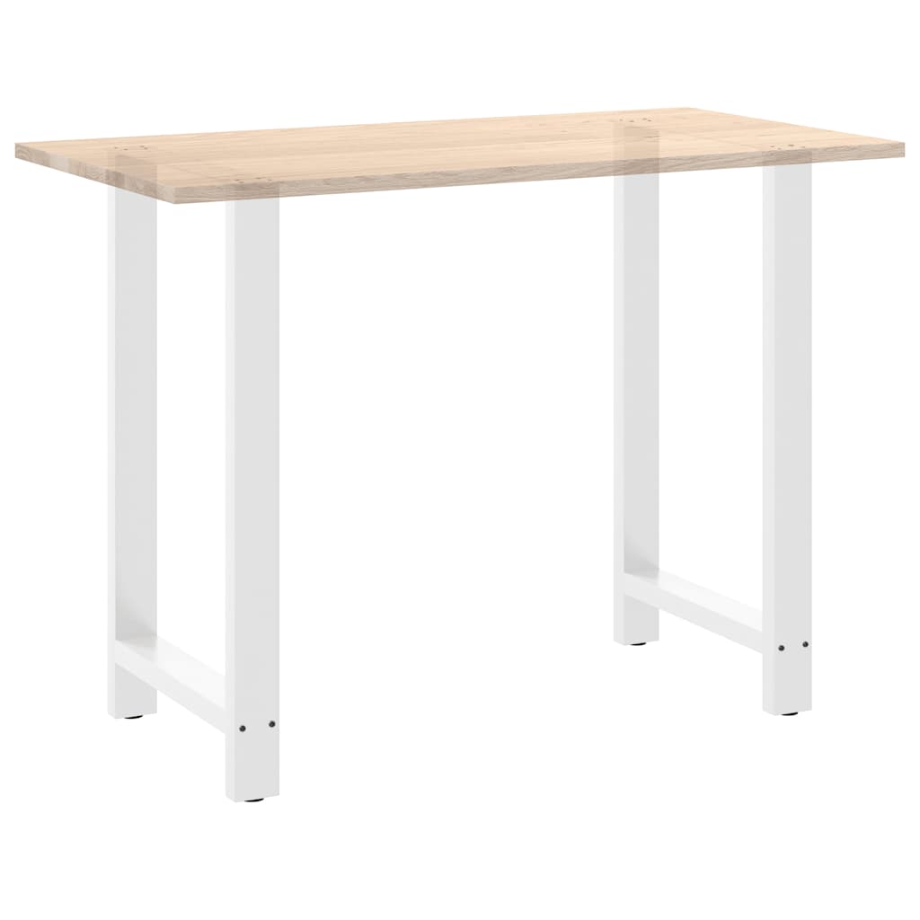 Bar Table Legs White 2 pcs 60x(100-101) cm Steel