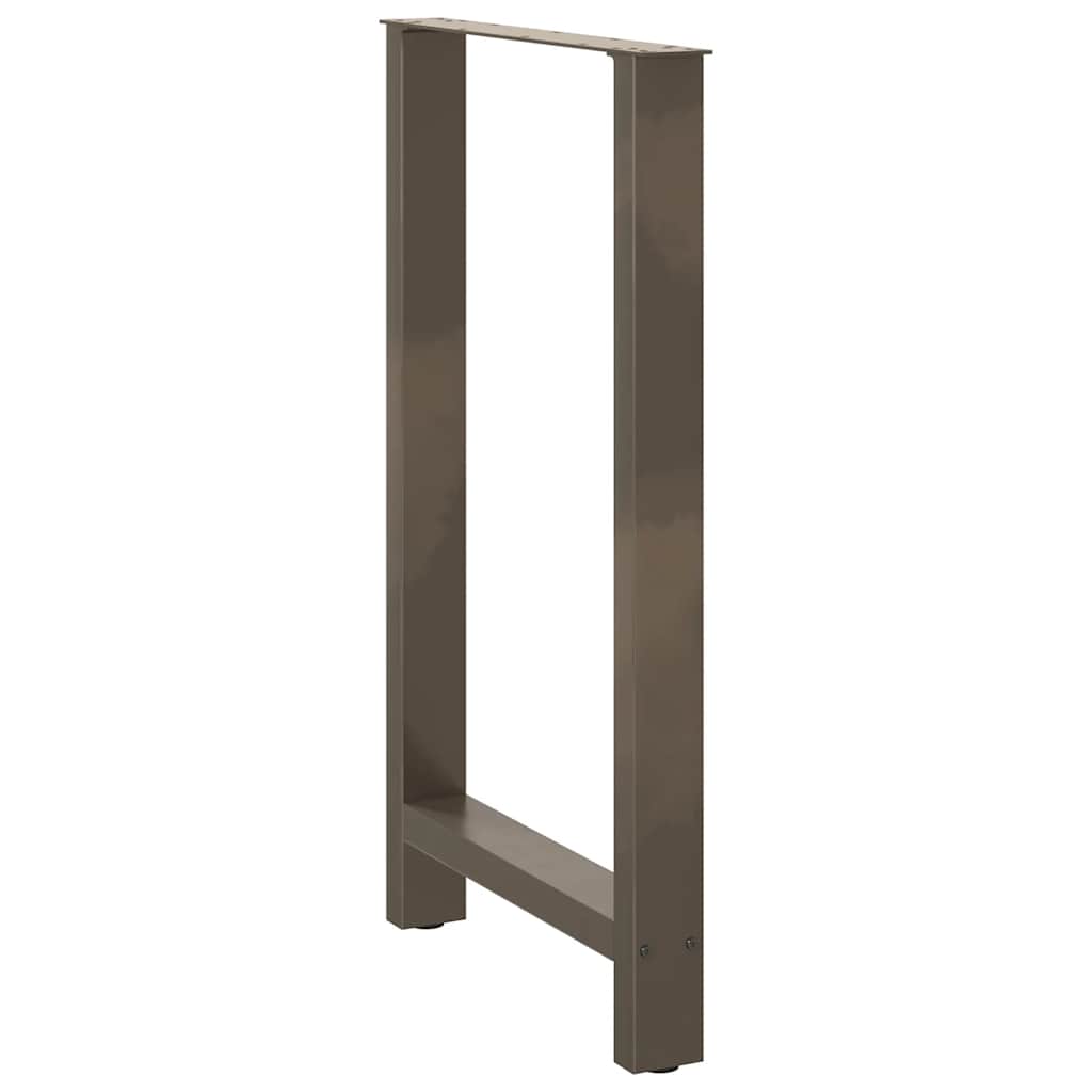 Bar Table Legs Natural Steel 2 pcs 60x(100-101) cm Steel
