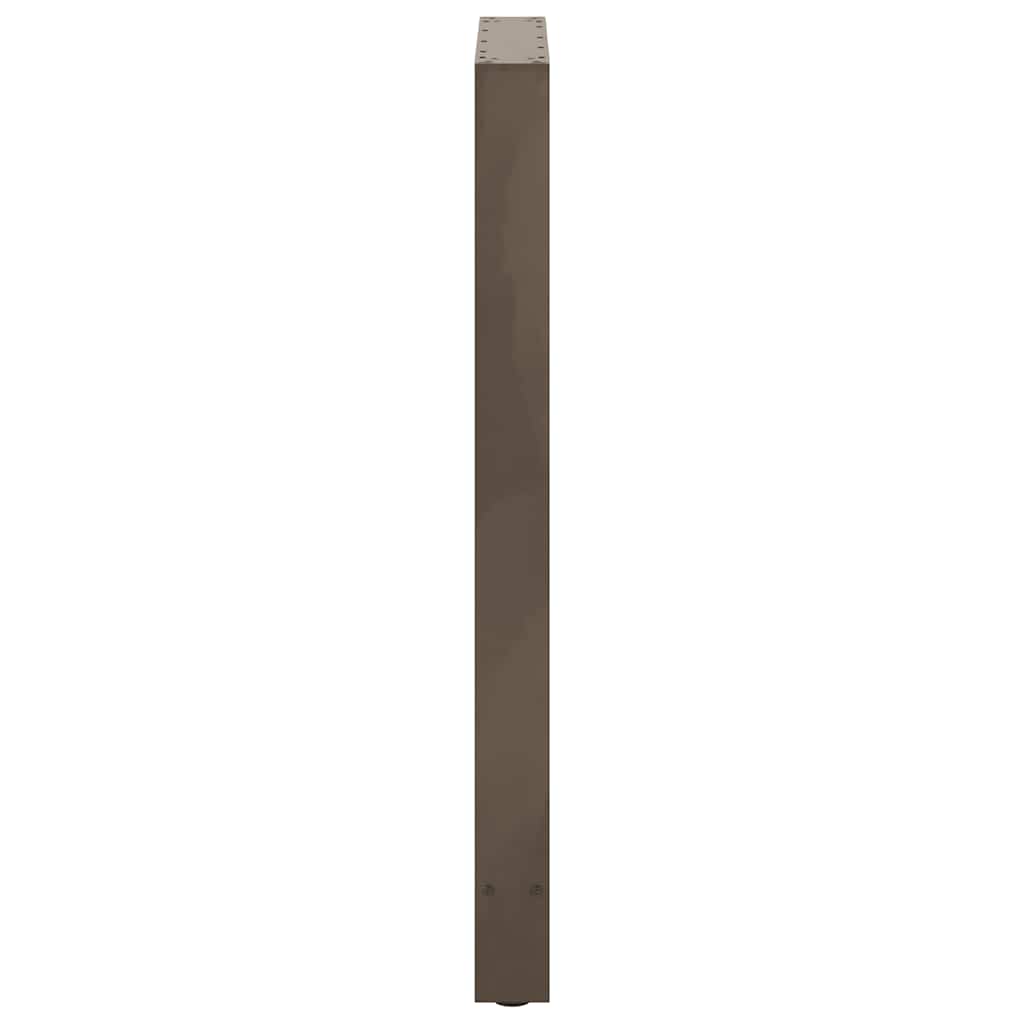 Bar Table Legs Natural Steel 2 pcs 60x(100-101) cm Steel