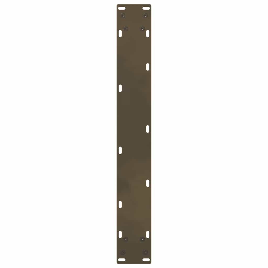 Bar Table Legs Natural Steel 2 pcs 60x(100-101) cm Steel