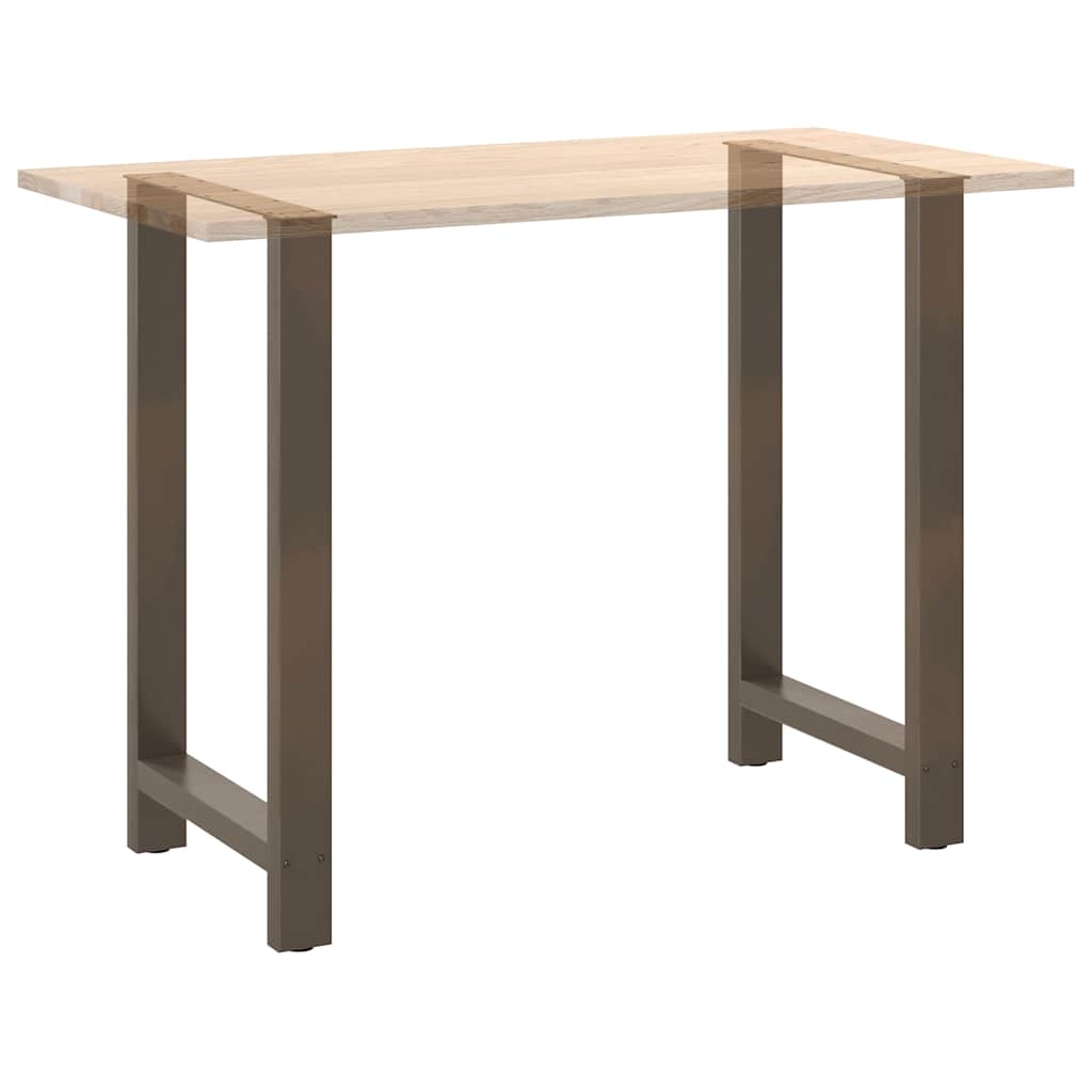 Bar Table Legs Natural Steel 2 pcs 60x(100-101) cm Steel