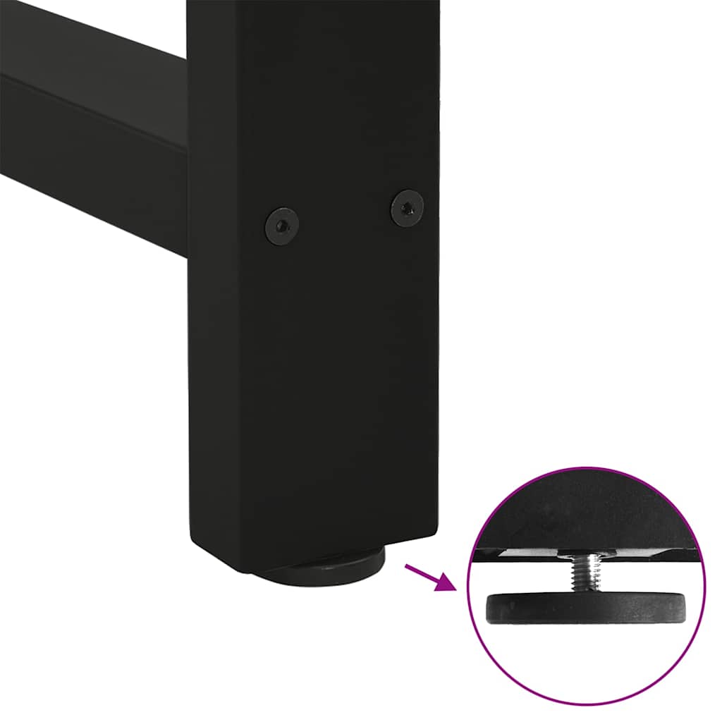 Bar Table Legs Black 2 pcs 40x(110-111) cm Steel