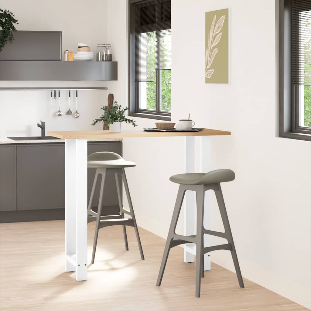 Bar Table Legs White 2 pcs 40x(110-111) cm Steel