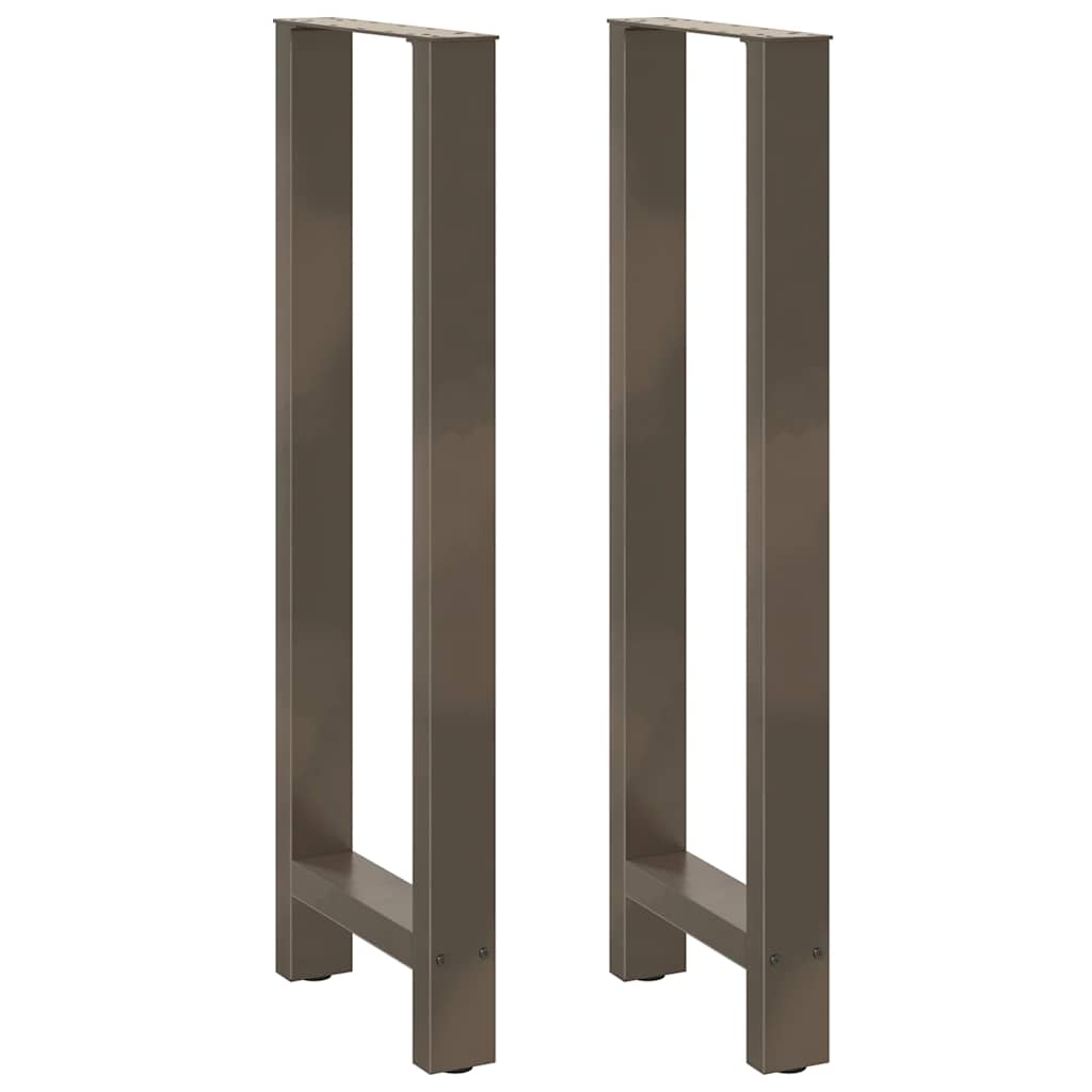 Bar Table Legs Natural Steel 2 pcs 40x(110-111) cm Steel