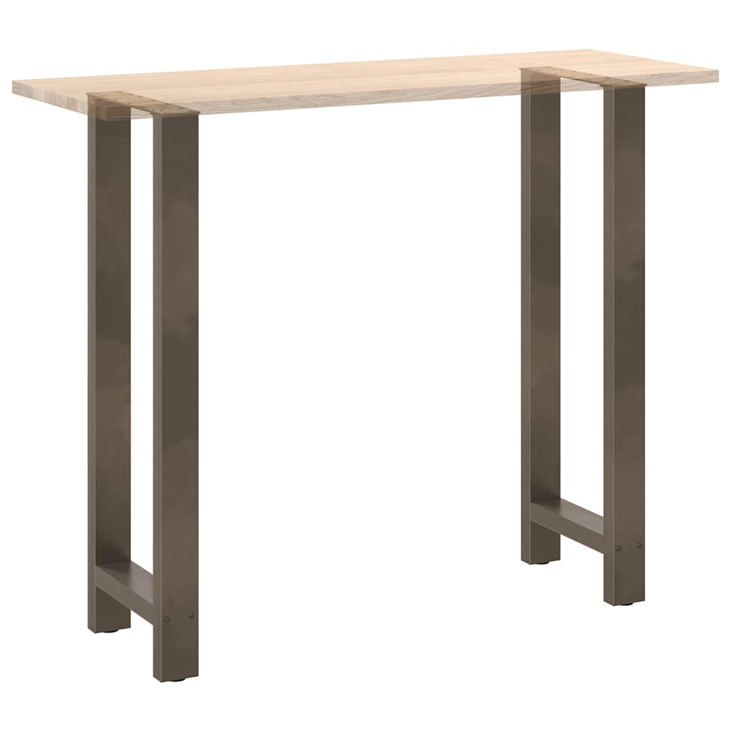Bar Table Legs Natural Steel 2 pcs 40x(110-111) cm Steel