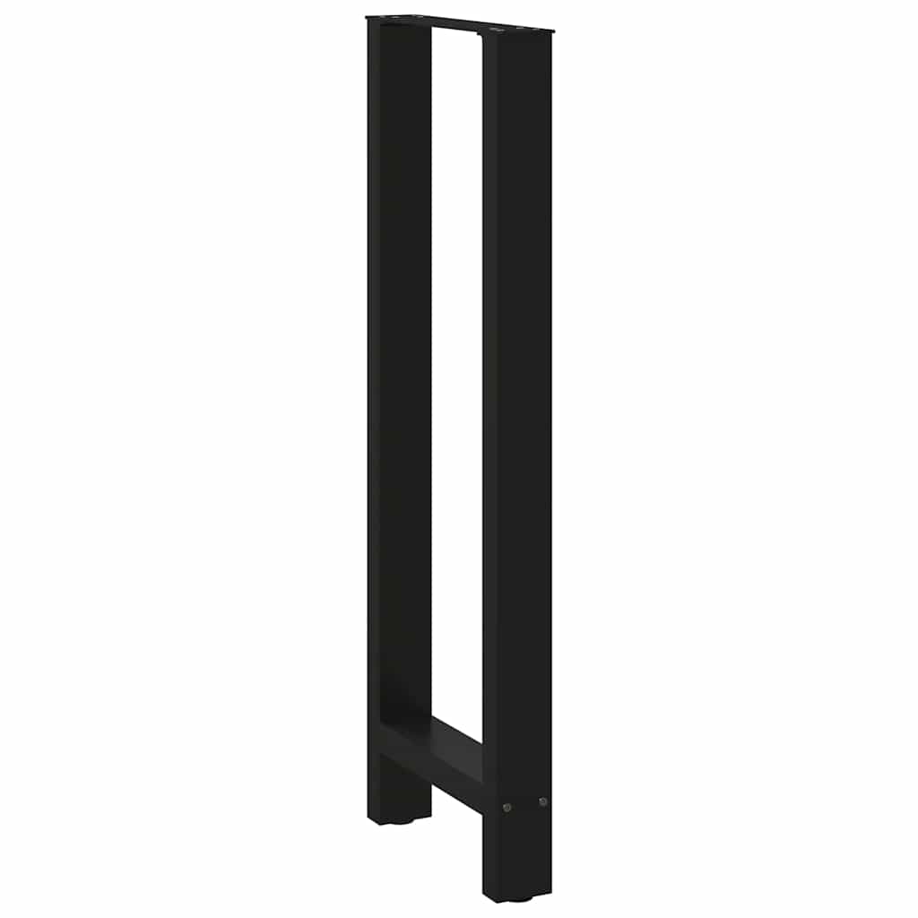 Bar Table Legs Black 2 pcs 50x(110-111) cm Steel