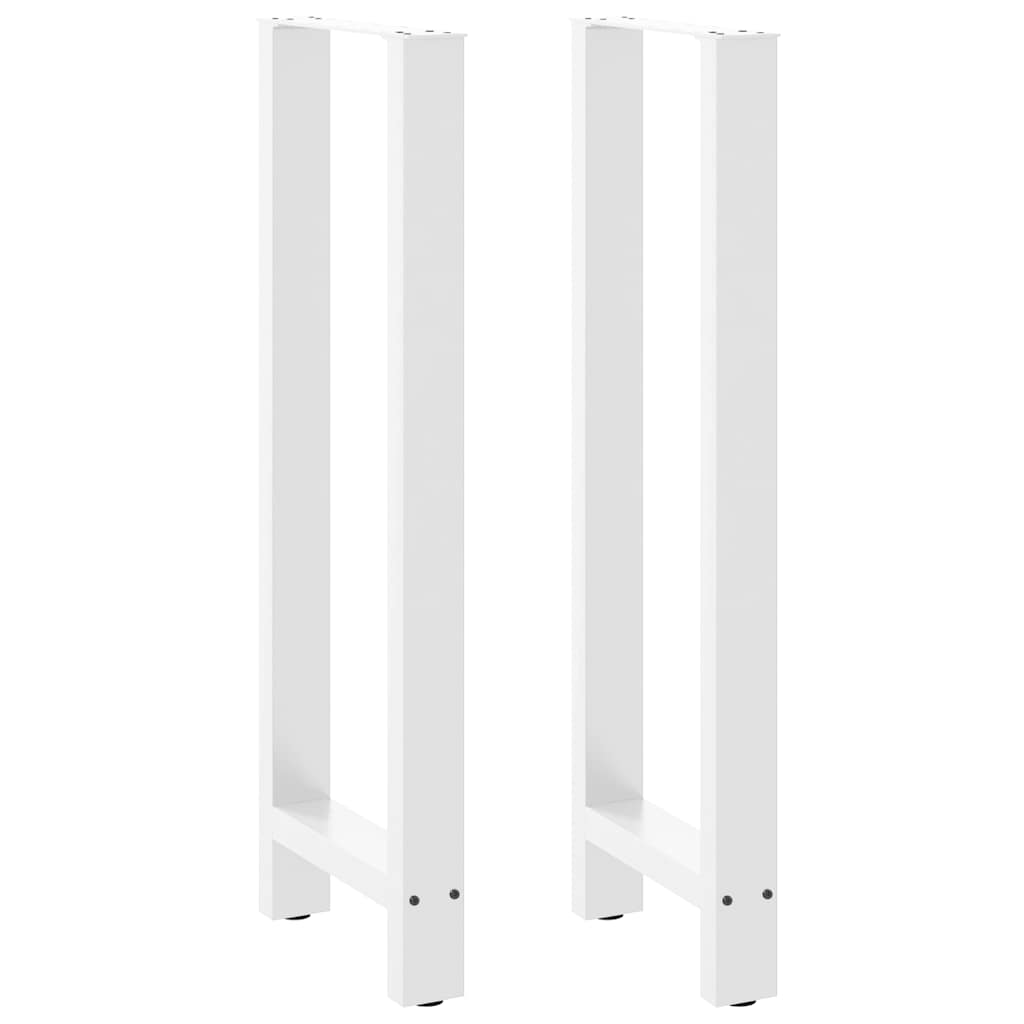 Bar Table Legs White 2 pcs 50x(110-111) cm Steel