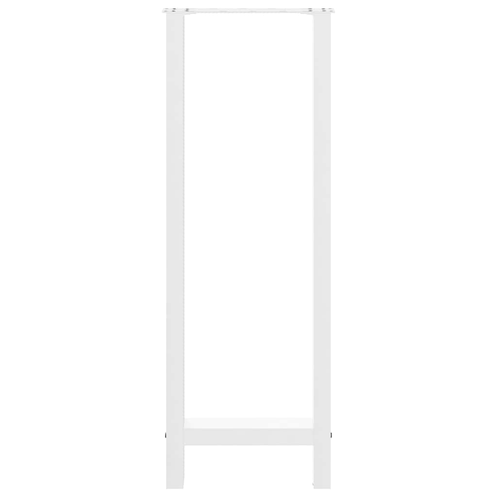 Bar Table Legs White 2 pcs 50x(110-111) cm Steel