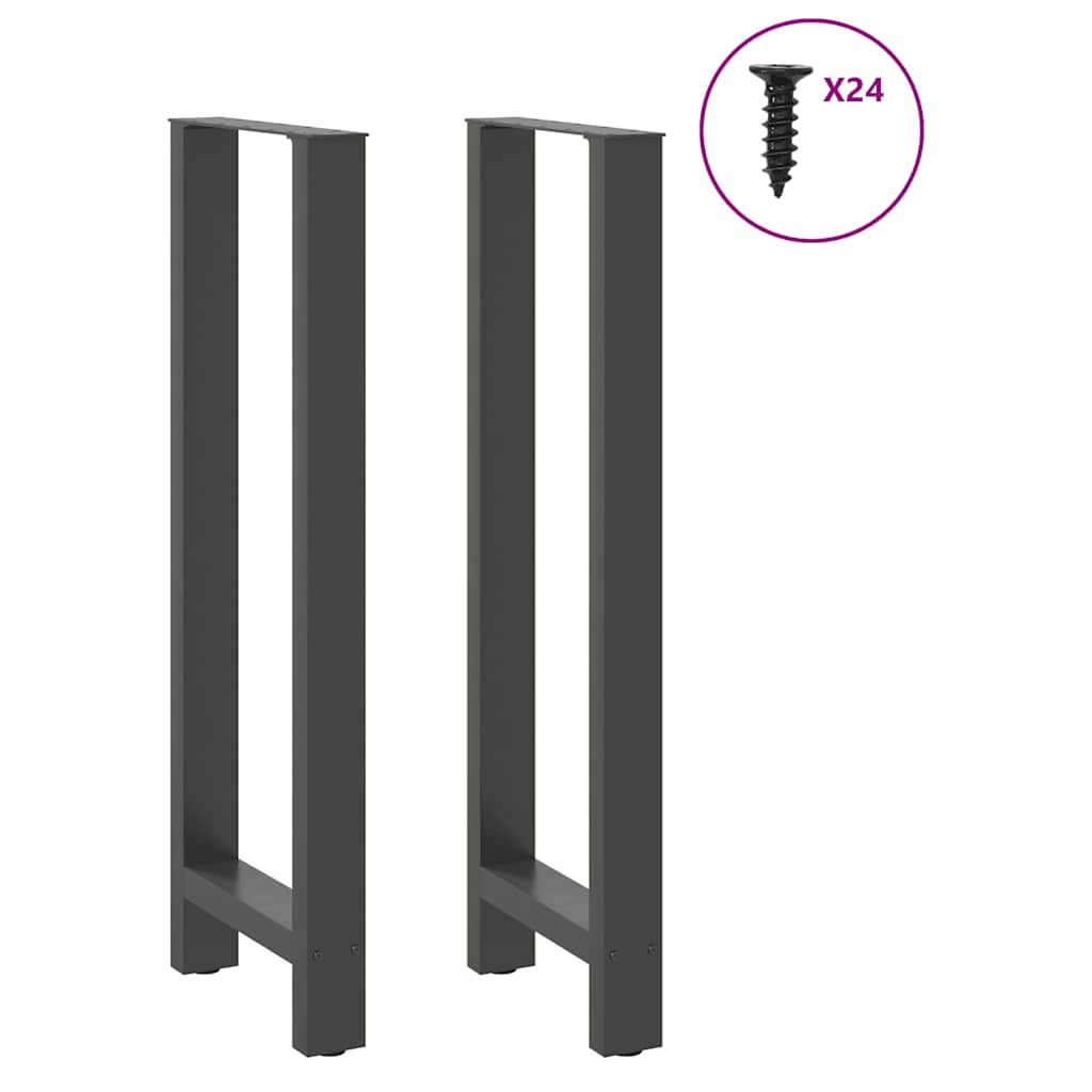 Bar Table Legs Anthracite 2 pcs 50x(110-111) cm Steel