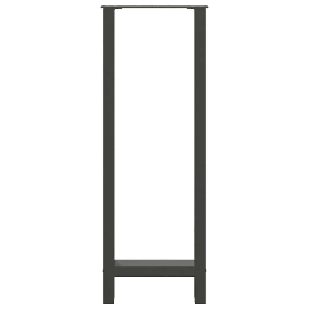 Bar Table Legs Anthracite 2 pcs 50x(110-111) cm Steel