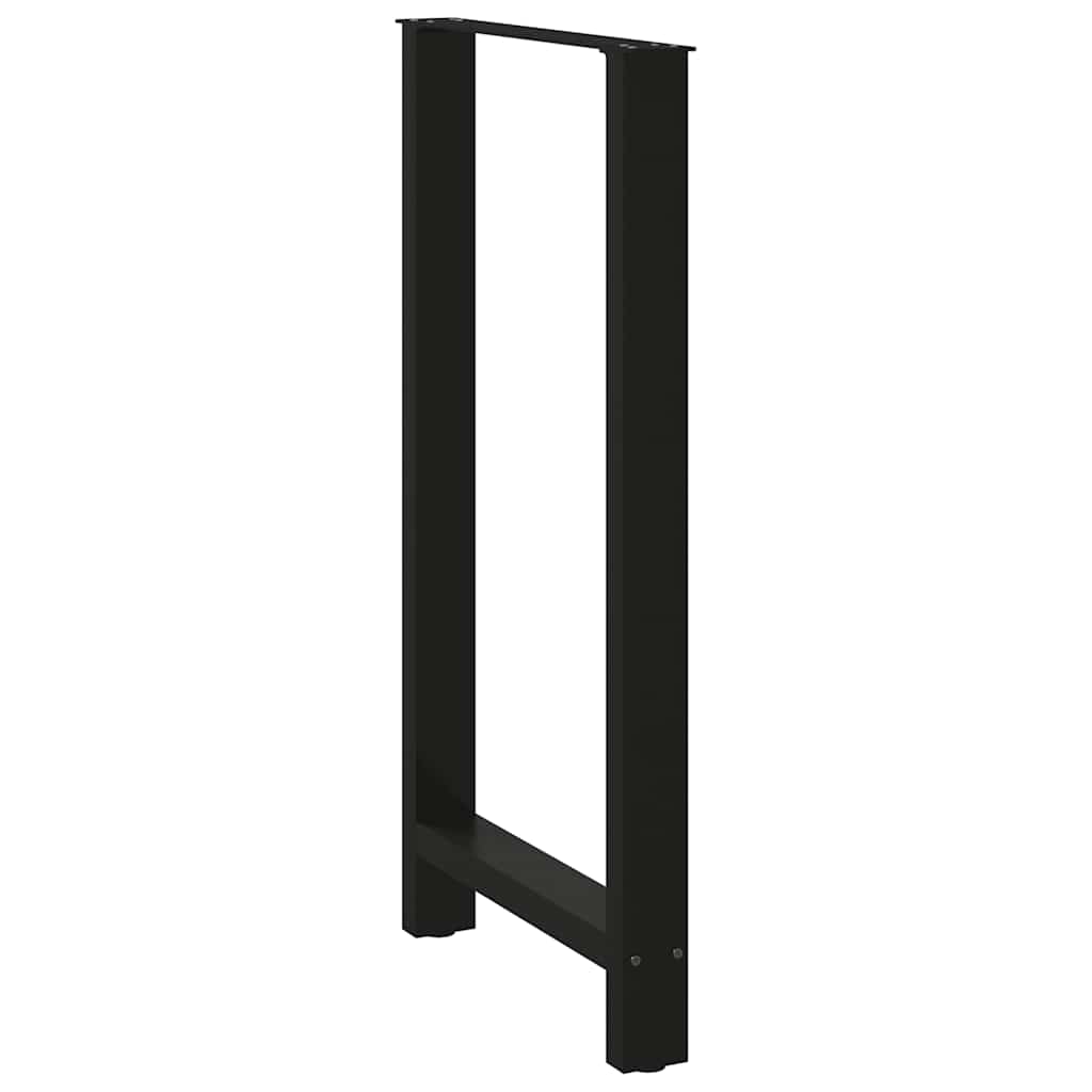 Bar Table Legs Black 2 pcs 60x(110-111) cm Steel