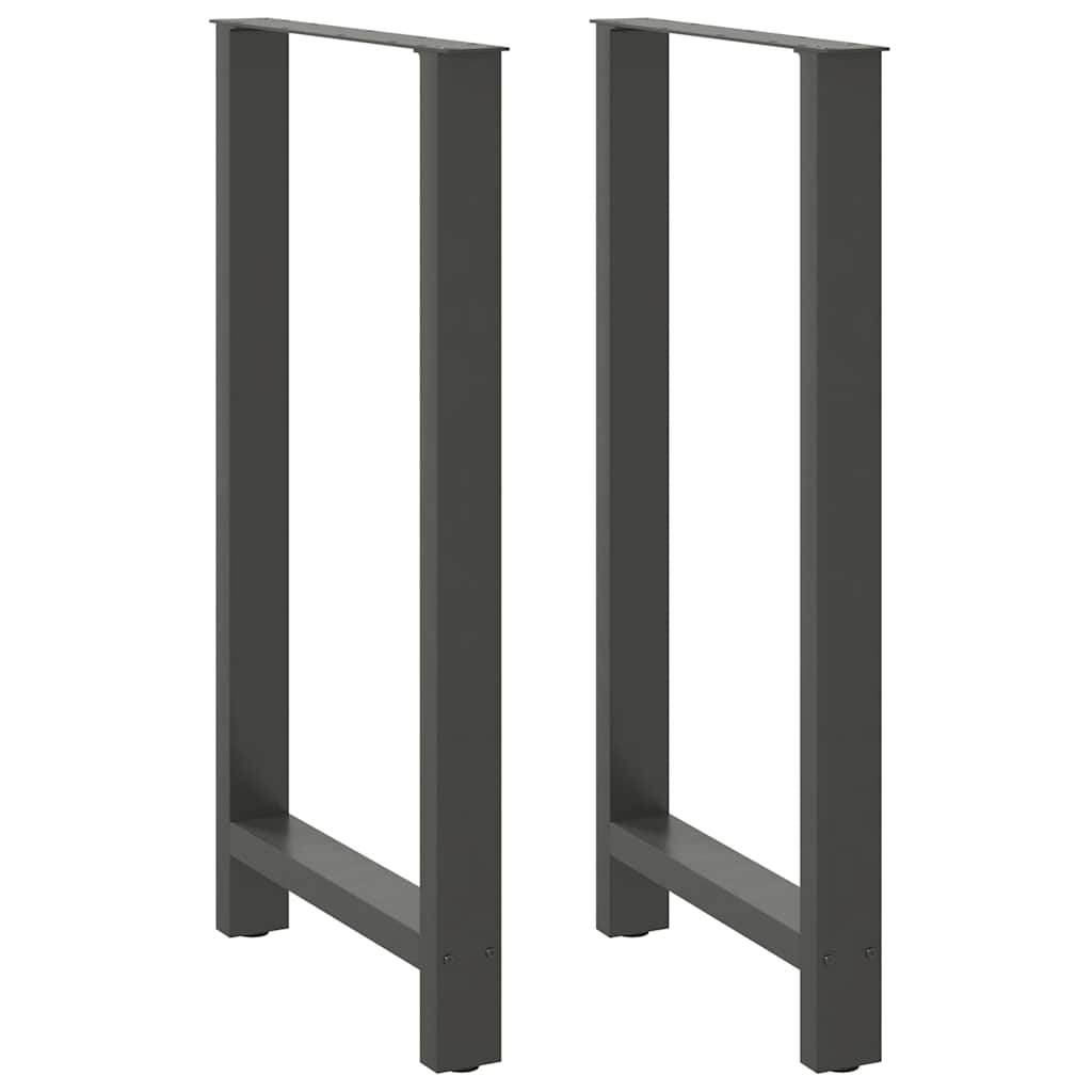 Bar Table Legs Anthracite 2 pcs 60x(110-111) cm Steel