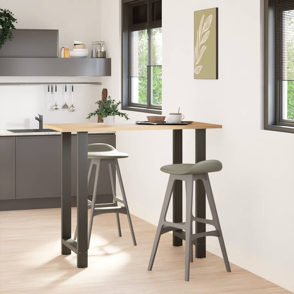 Bar Table Legs Anthracite 2 pcs 60x(110-111) cm Steel