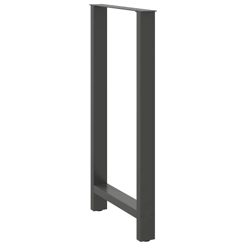 Bar Table Legs Anthracite 2 pcs 60x(110-111) cm Steel