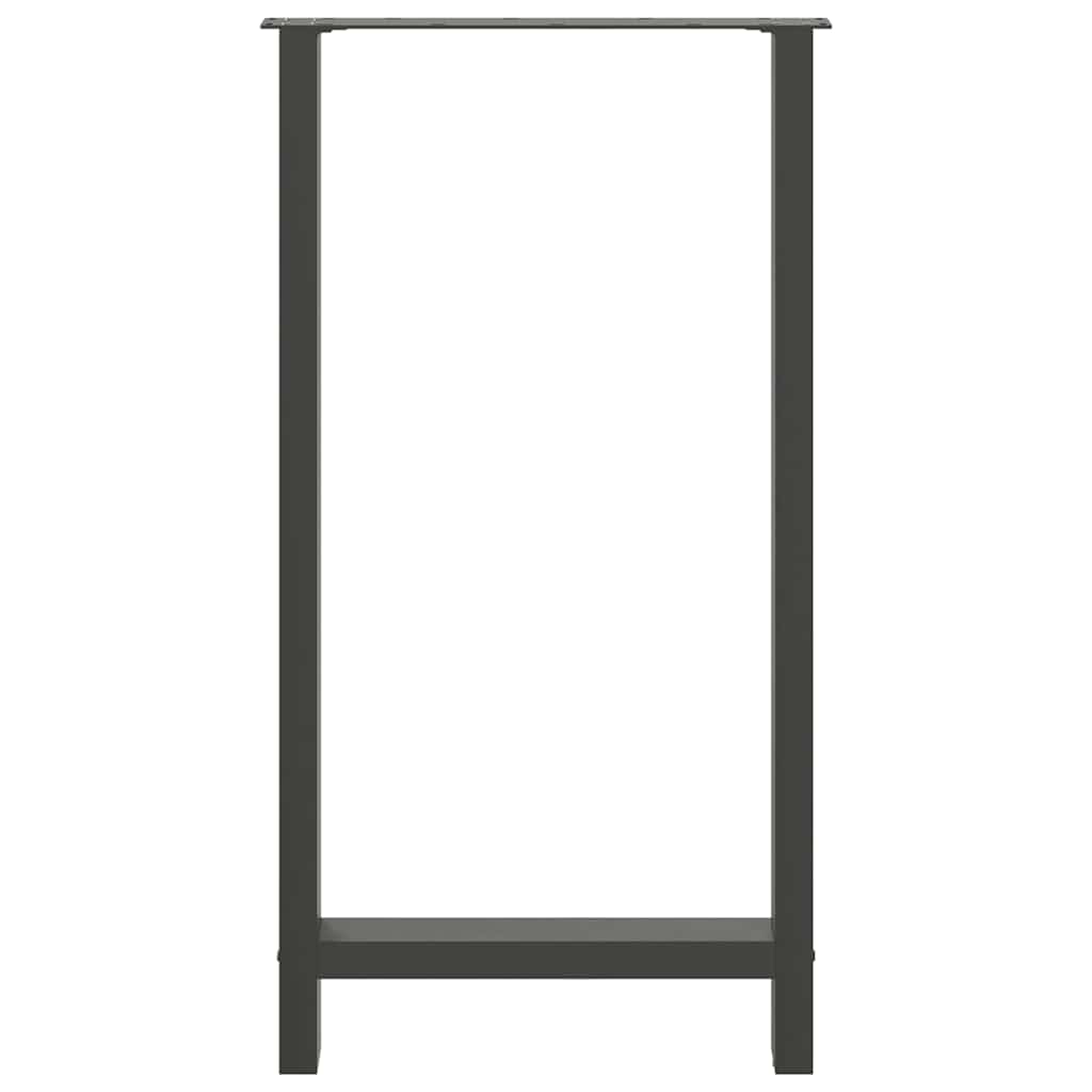 Bar Table Legs Anthracite 2 pcs 60x(110-111) cm Steel