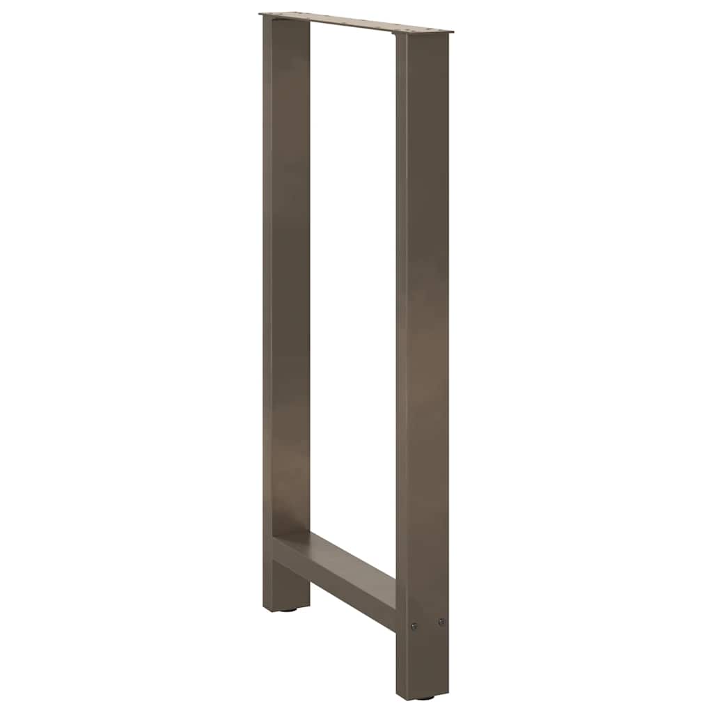 Bar Table Legs Natural Steel 2 pcs 60x(110-111) cm Steel